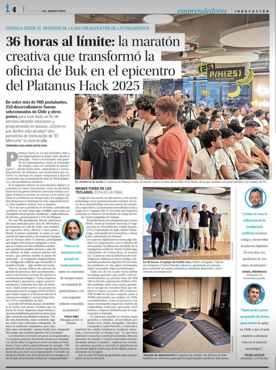 El Mercurio — Hack 25